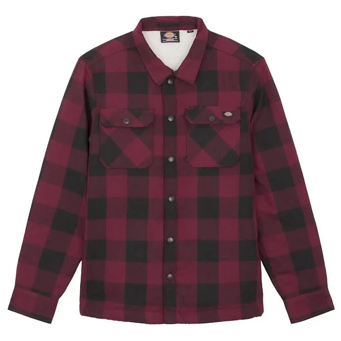 Куртка-рубашка Dickies Lined Sacramento Shirt Maroon