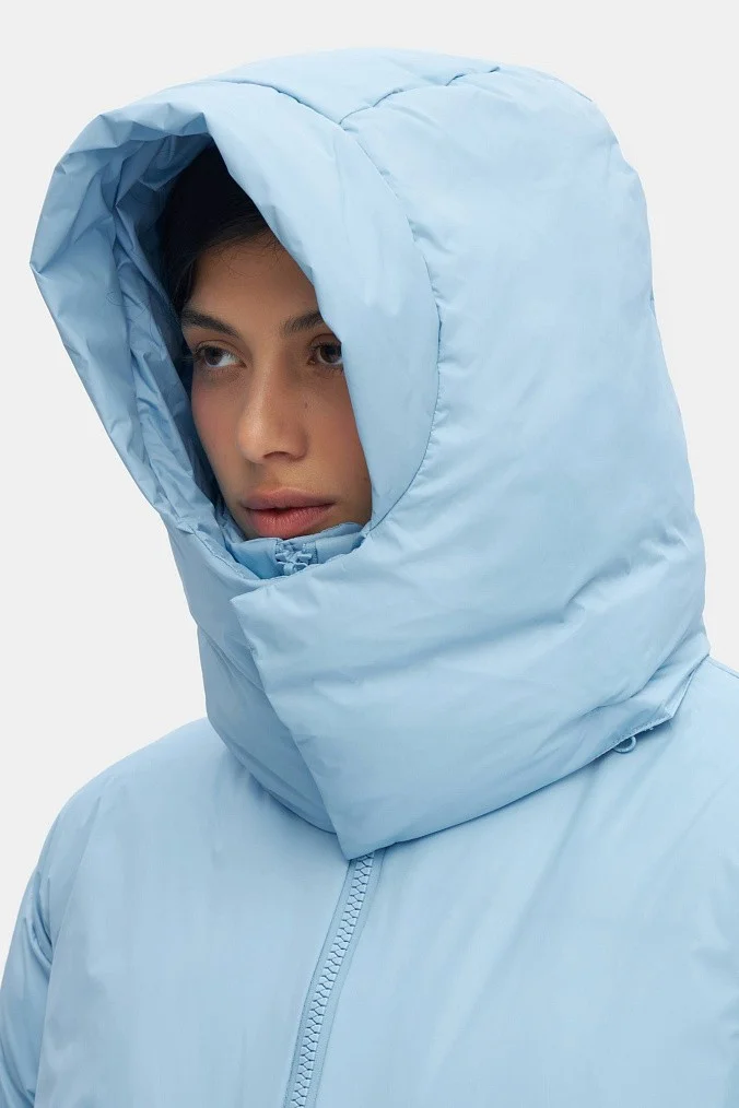 Оверсайз пуховик женский SHU голубой