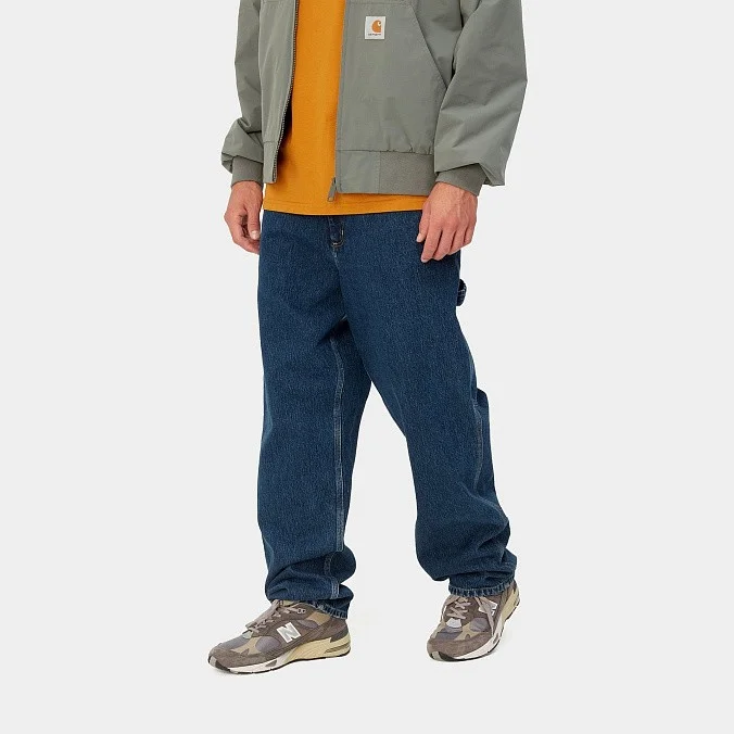Мужские джинсы Carhartt WIP Single Knee Pant Blue (stone washed)