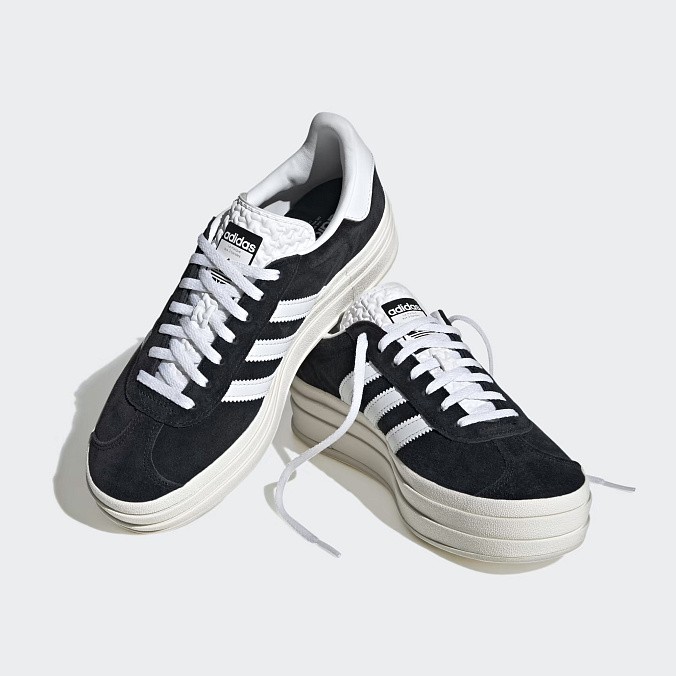 Кроссовки женские adidas Originals Gazelle Bold Core Black/Cloud White/Core White