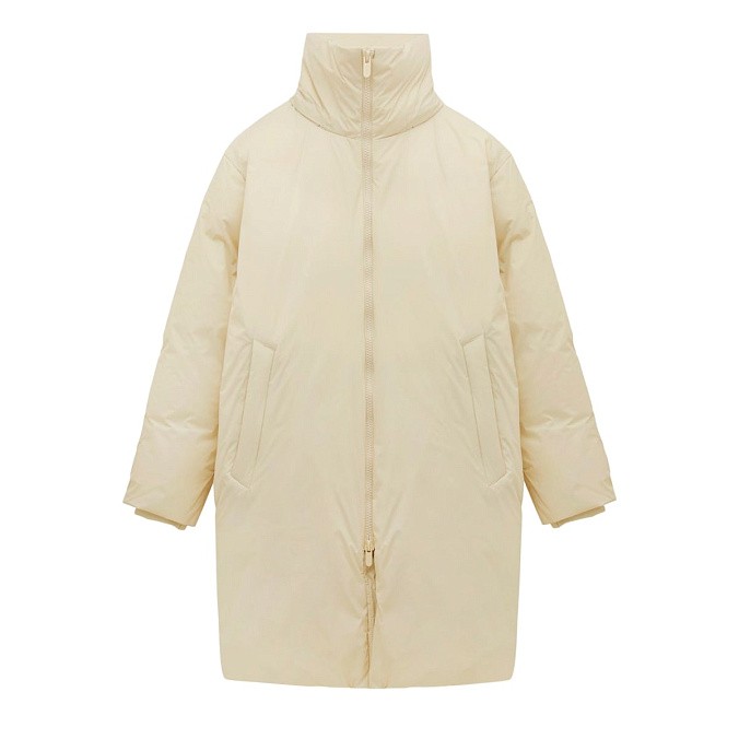 Оверсайз пуховик женский SHU бежевый